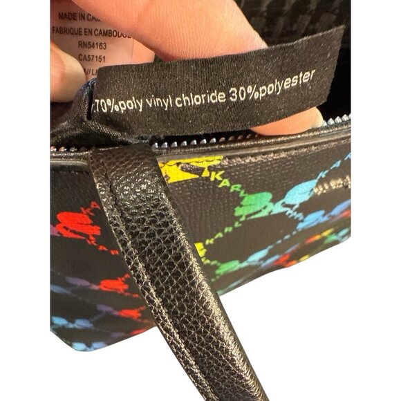 Karl Langerfeld Paris Maybelle Leather Monogram Tote Multicolor MSRP $228 EUC - Picture 8 of 9